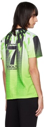 Neil Barrett Green Soccer T-Shirt