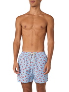 MC2 Saint Barth Man Lightweight Fabric Swim-shorts Lighting Micro Fantasy With Lobster Print