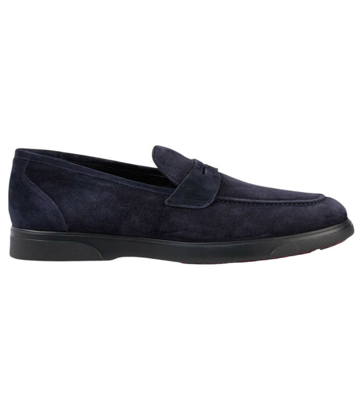 Photo: Kiton Suede penny loafers