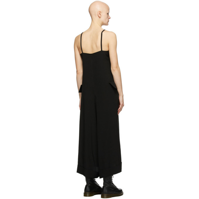 Regulation Yohji Yamamoto Black Satin Cami Jumpsuit Regulation