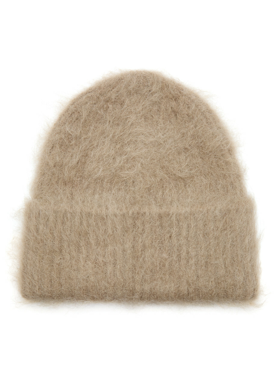 TOTEME charcoal melange ribbed wool beanie Grey Toteme