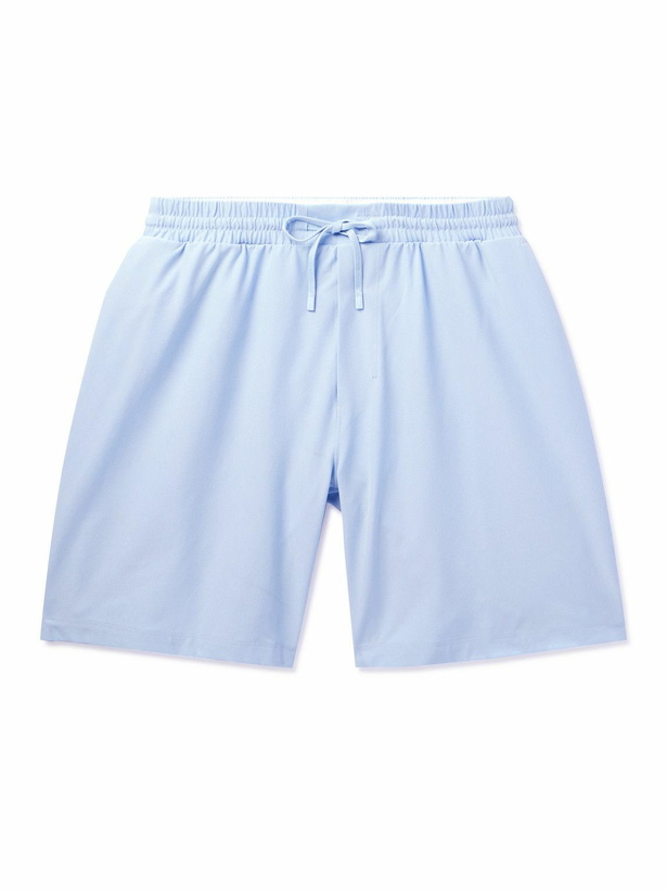 Photo: Lululemon - Straight-Leg Mid-Length Recycled Swim Shorts - Blue