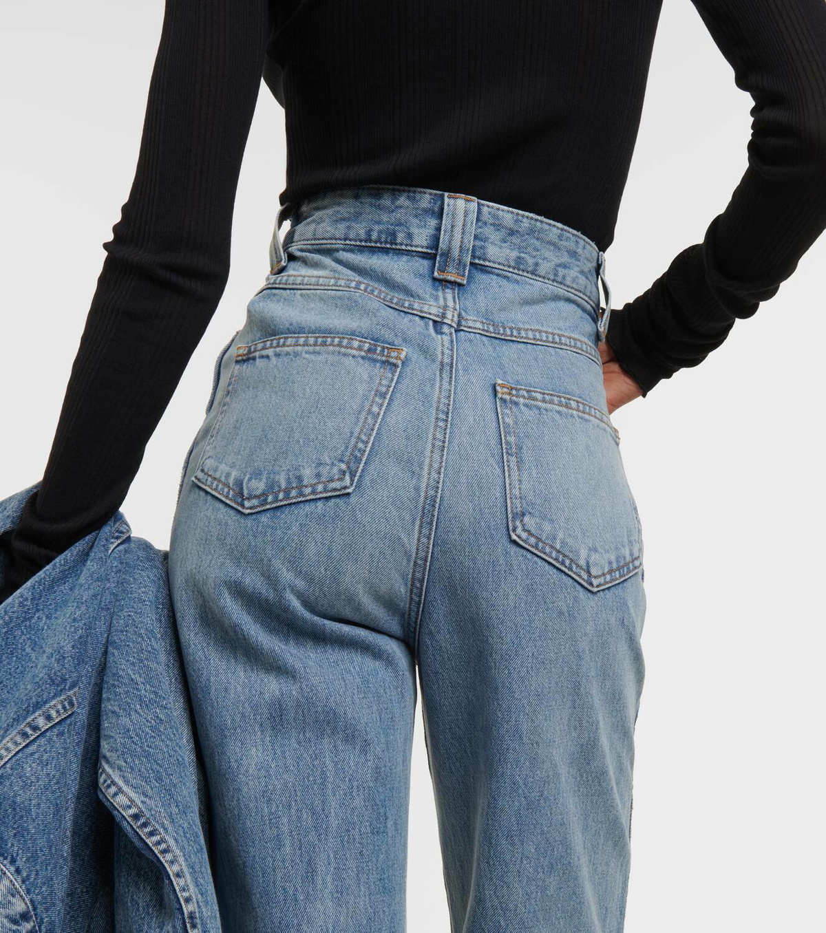 Khaite Albi high-rise straight jeans