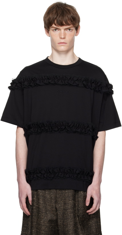Photo: Simone Rocha Black Ruffle Frill T-shirt