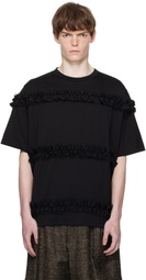 Simone Rocha Black Ruffle Frill T-shirt