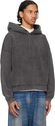 Acne Studios Gray Logo Patch Hoodie