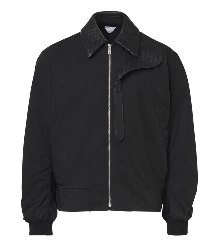 Photo: Bottega Veneta Intrecciato twill blouson jacket