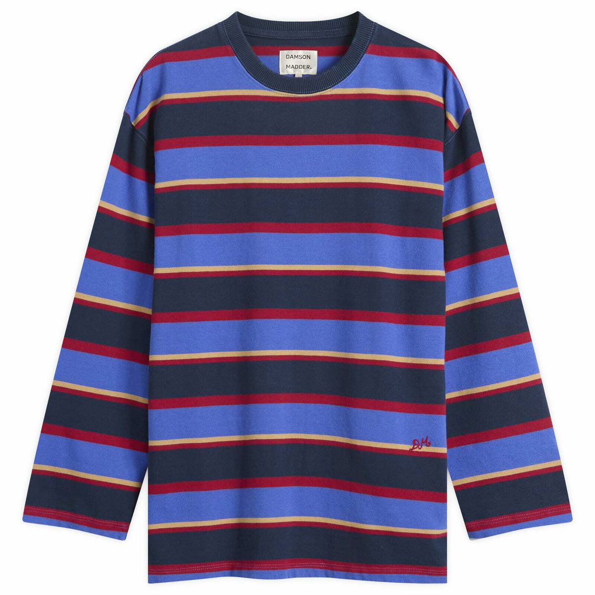 Damson Madder Women's Ali Long Sleeve Stripe T-Shirt in Multi