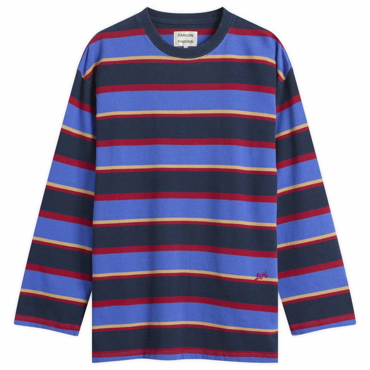 Photo: Damson Madder Women's Ali Long Sleeve Stripe T-Shirt in Multi
