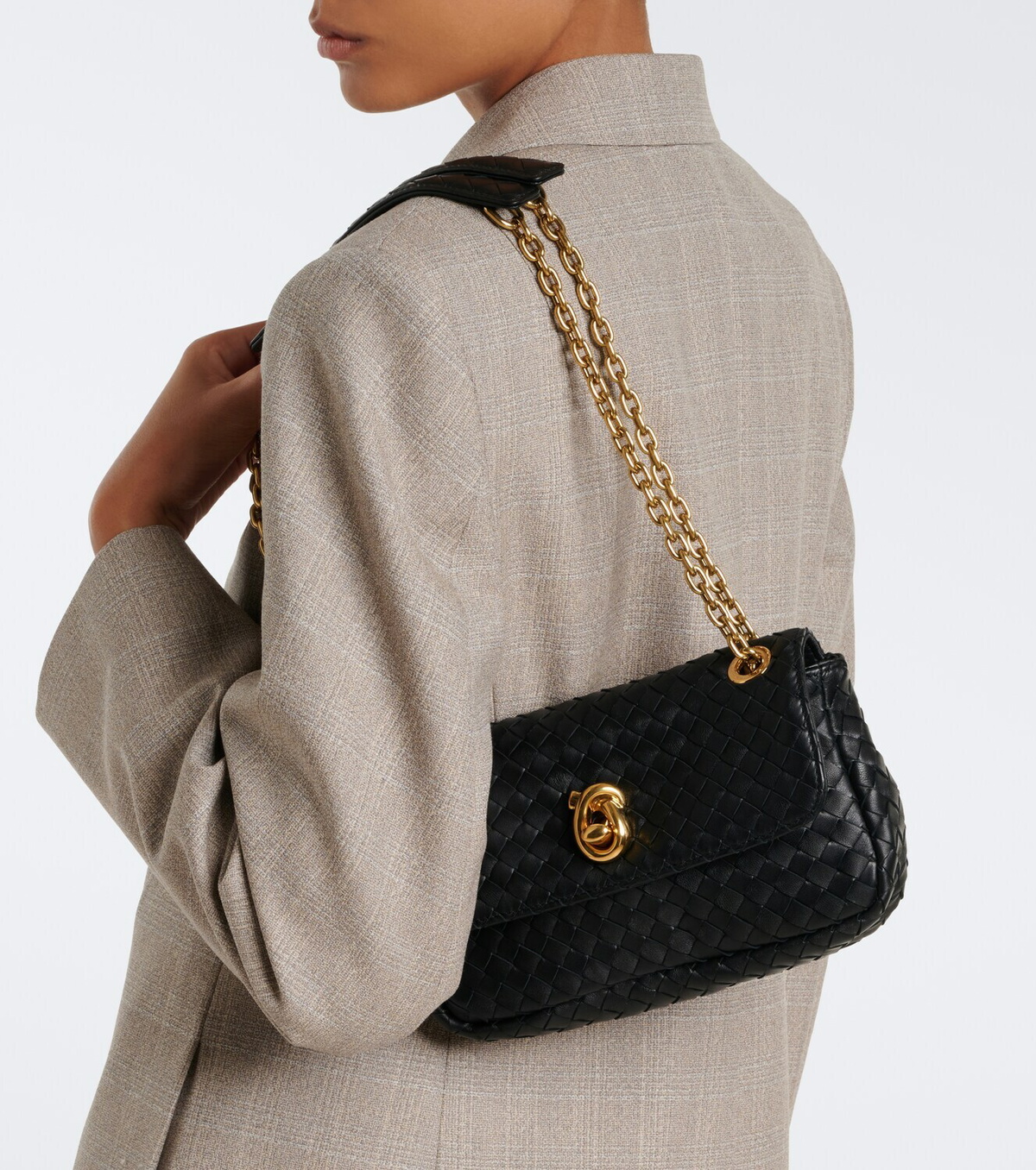 Bottega Veneta Madison Intrecciato leather shoulder bag