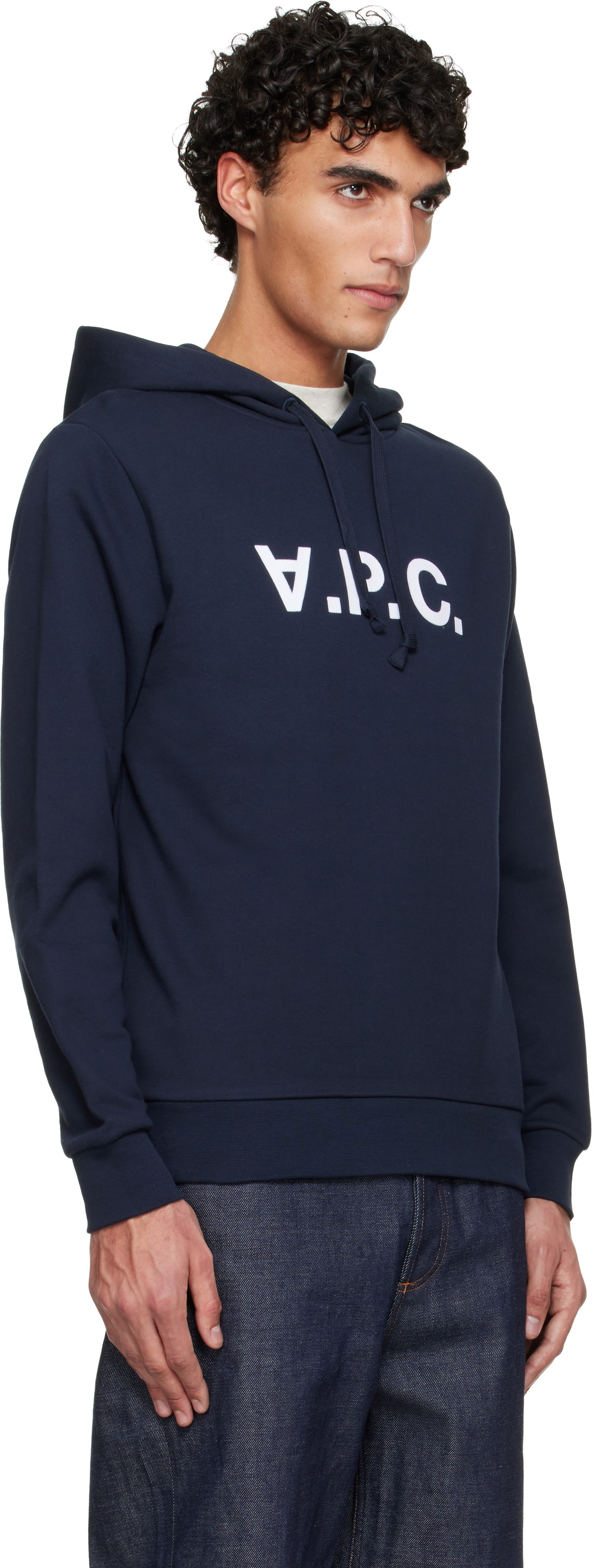 A.P.C. Navy Standard Grand 'VPC' Hoodie