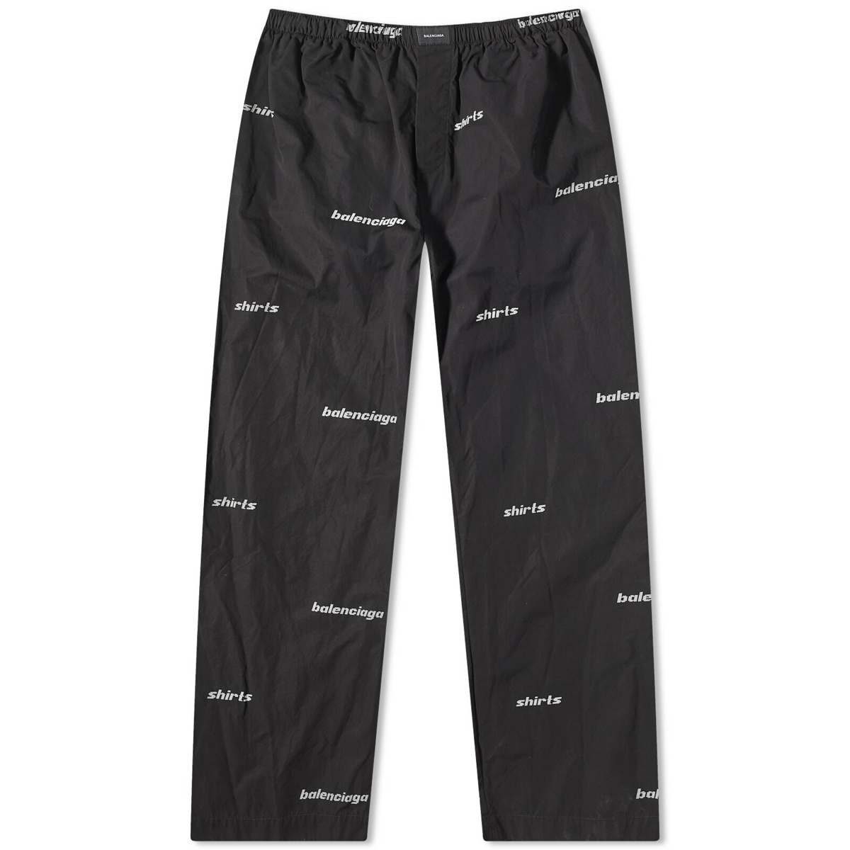 BB Signature cotton pajama pants in black - Balenciaga