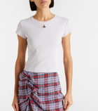 Vivienne Westwood Peru cropped cotton-blend jersey T-shirt