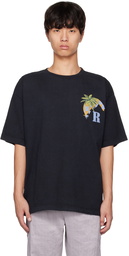 Rhude Black Printed T-Shirt