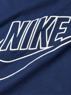 Nike - NSW Logo-Embroidered Cotton-Jersey T-Shirt - Blue