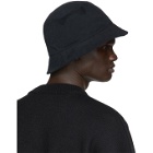 We11done Black Logo Bucket Hat