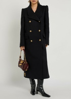 Zimmermann Hypnotic Double-breasted Wool-blend Coat Black