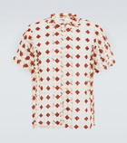 Bode - Diamond Lace bowling shirt