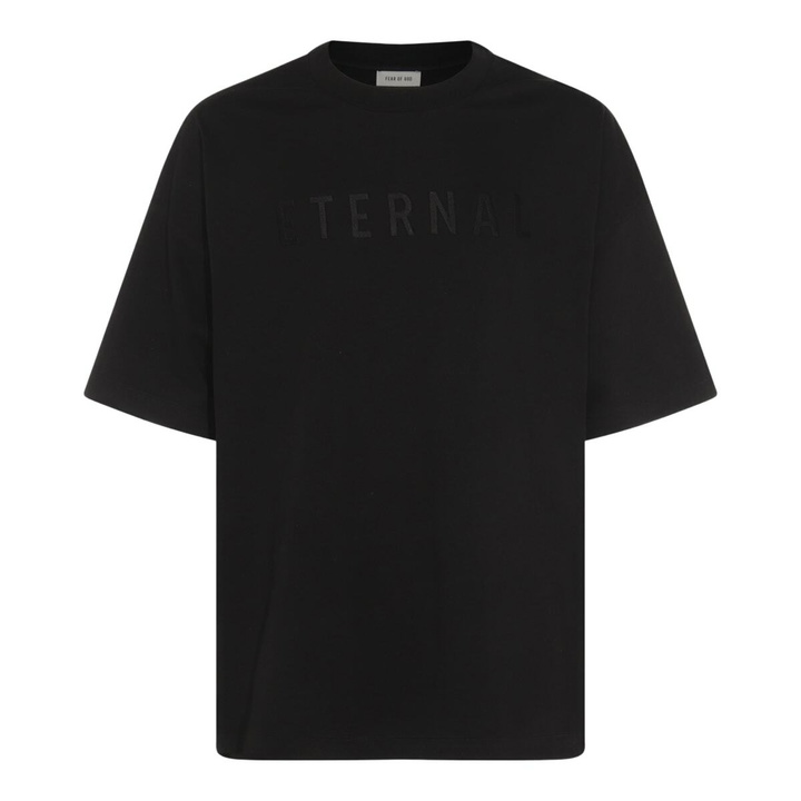 Photo: Fear of God Black Cotton T-shirt
