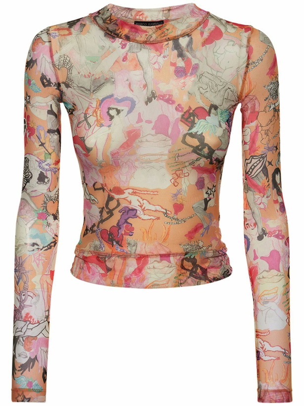 Photo: MARCO RAMBALDI Second Skin Printed Mesh Top