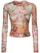 MARCO RAMBALDI Second Skin Printed Mesh Top