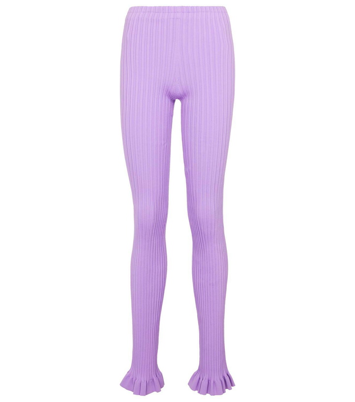 Photo: Acne Studios Ribbed-knit cotton-blend leggings