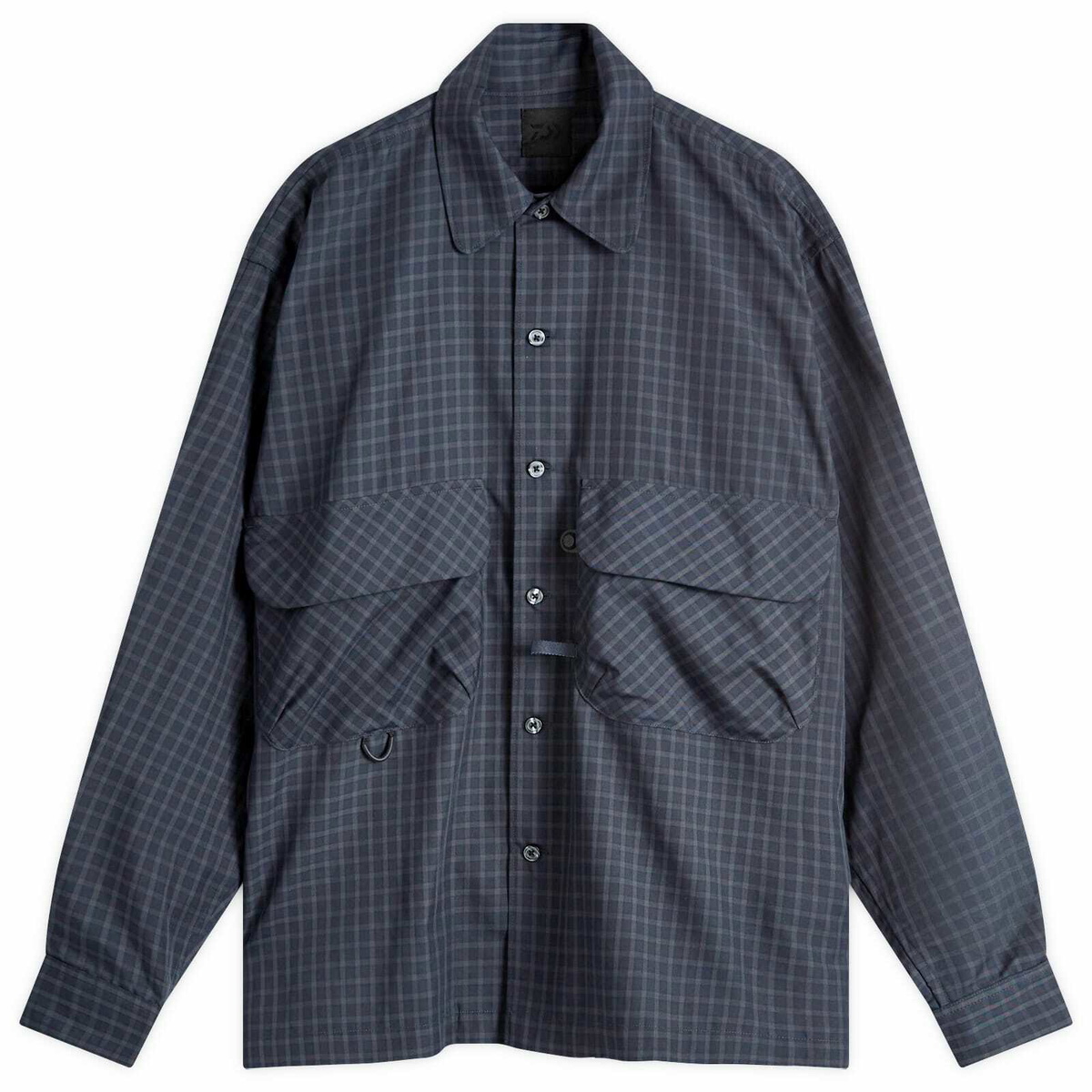 DAIWA Men's Tech Sports Plaid Shirt in Charcoal