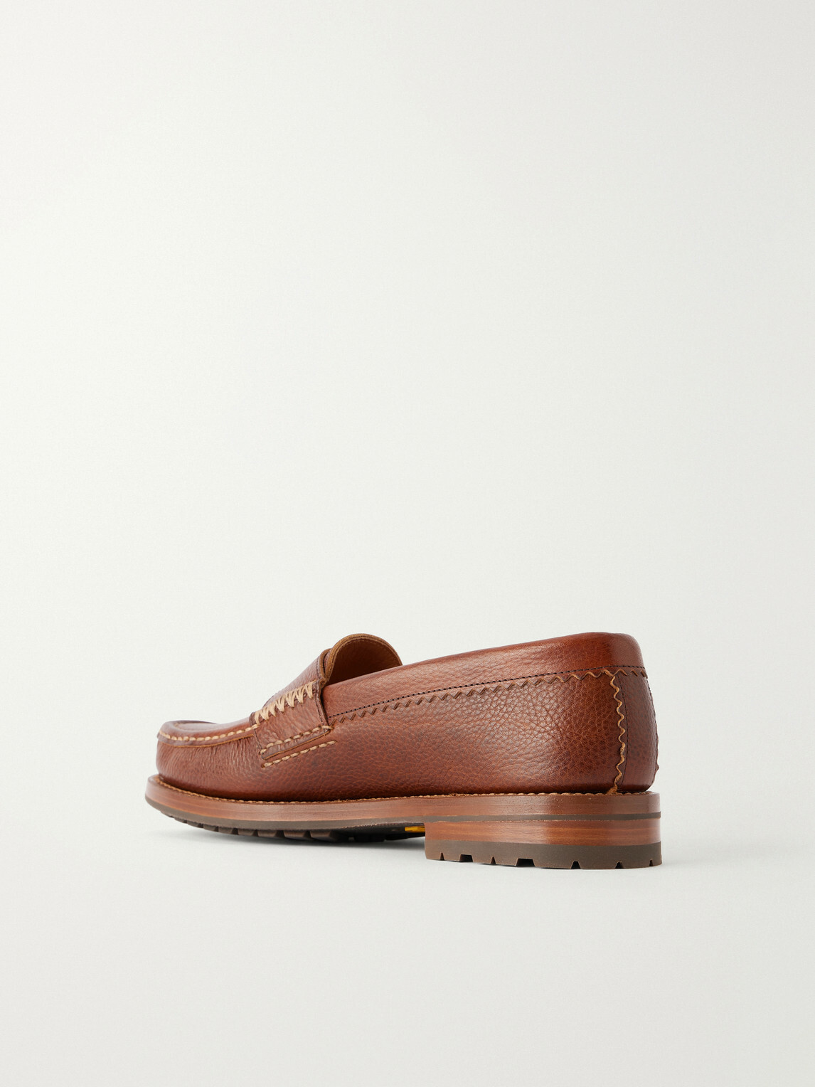 Yuketen - Rob Full-Grain Leather Penny Loafers - Brown