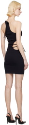 ANDREĀDAMO Black Cutout Minidress