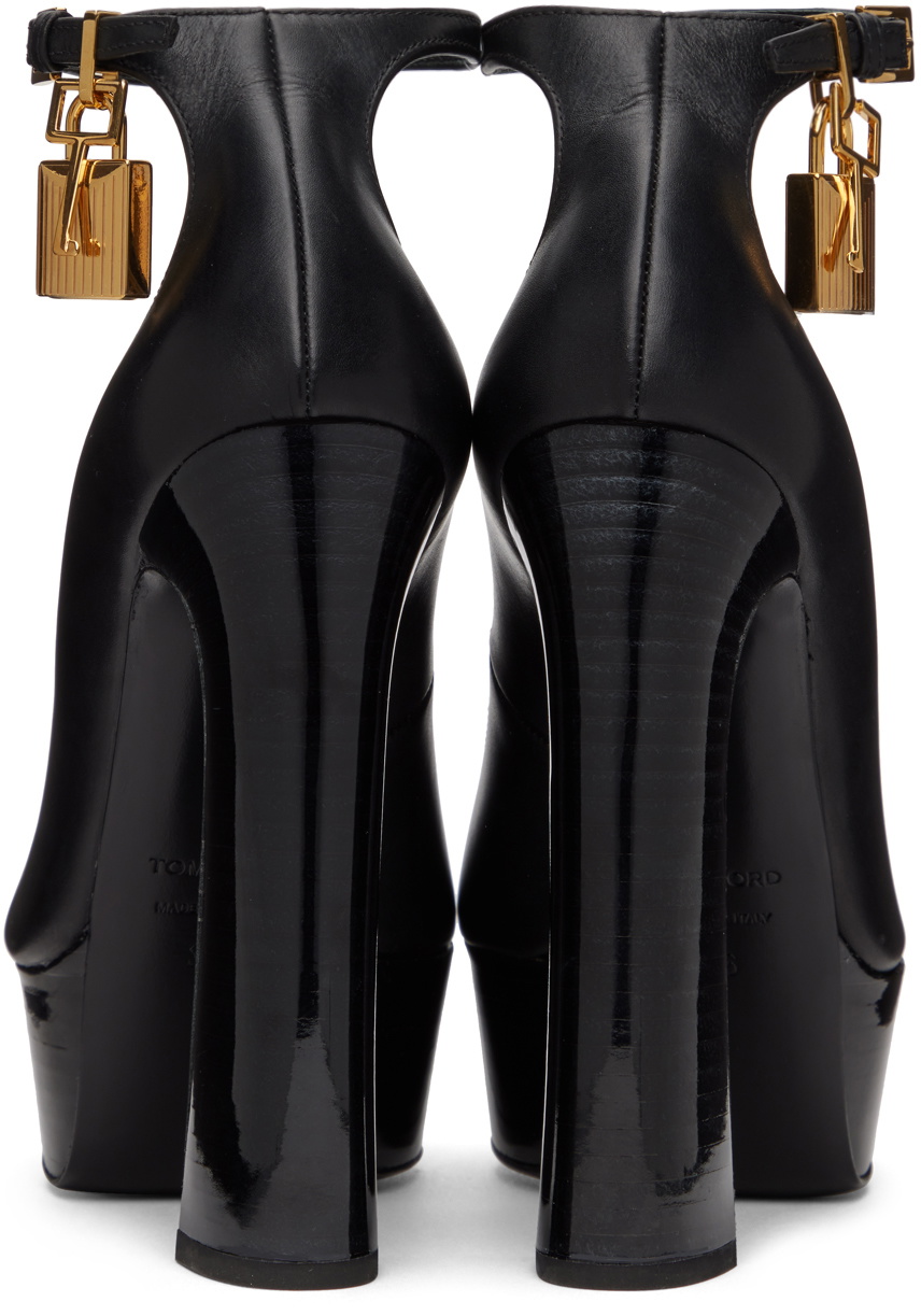 TOM FORD Black Peep Toe Heels TOM FORD