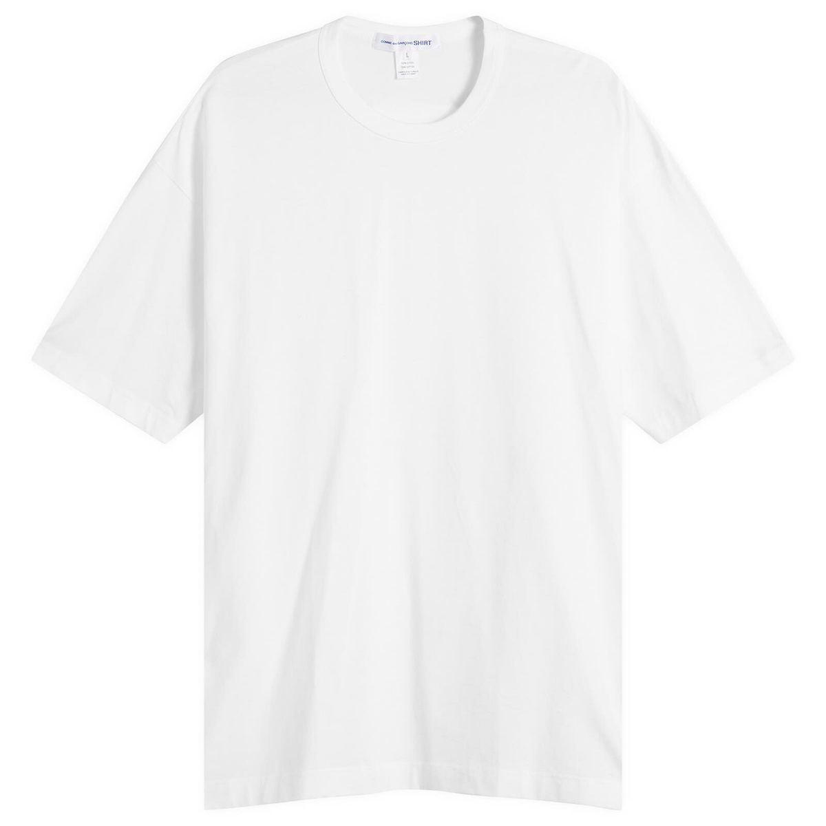 Comme des Garçons SHIRT Men's Oversized Cotton Jersey in White