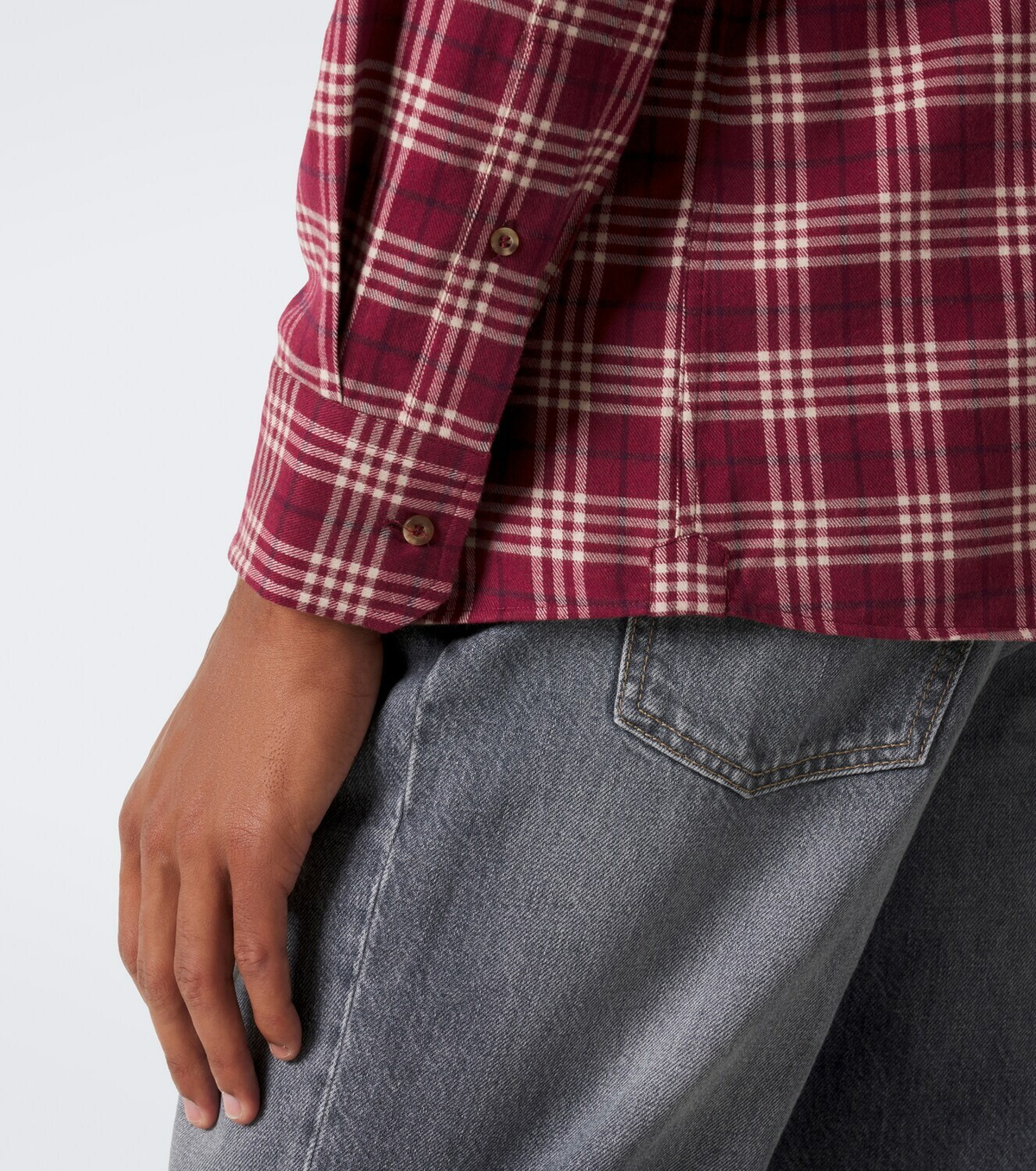 Brunello Cucinelli Checked cotton-blend flannel shirt
