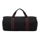 Alexander McQueen Black and Red Selvege Metropolitan Duffle Bag