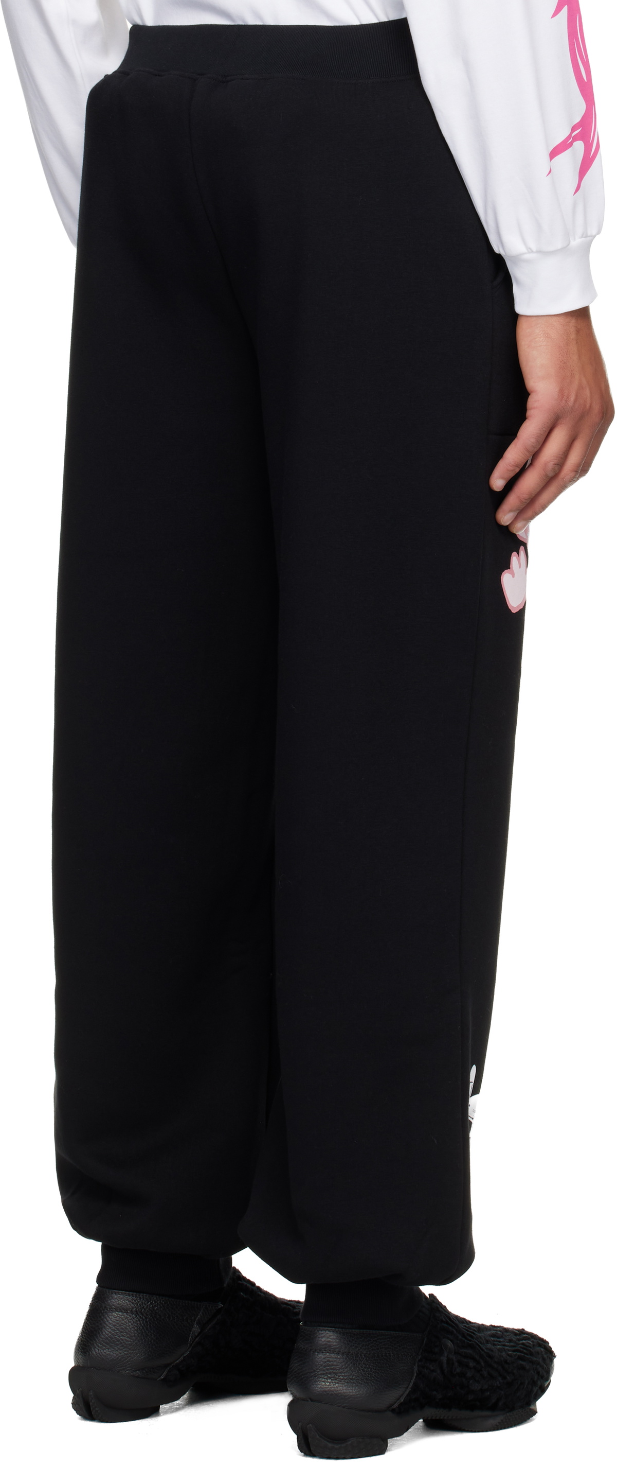 Chopova Lowena Black Flying High Sweatpants