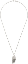 Emanuele Bicocchi Silver Wing Pendant Necklace