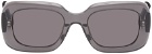 Kenzo Gray Kenzo Paris Rectangular Sunglasses