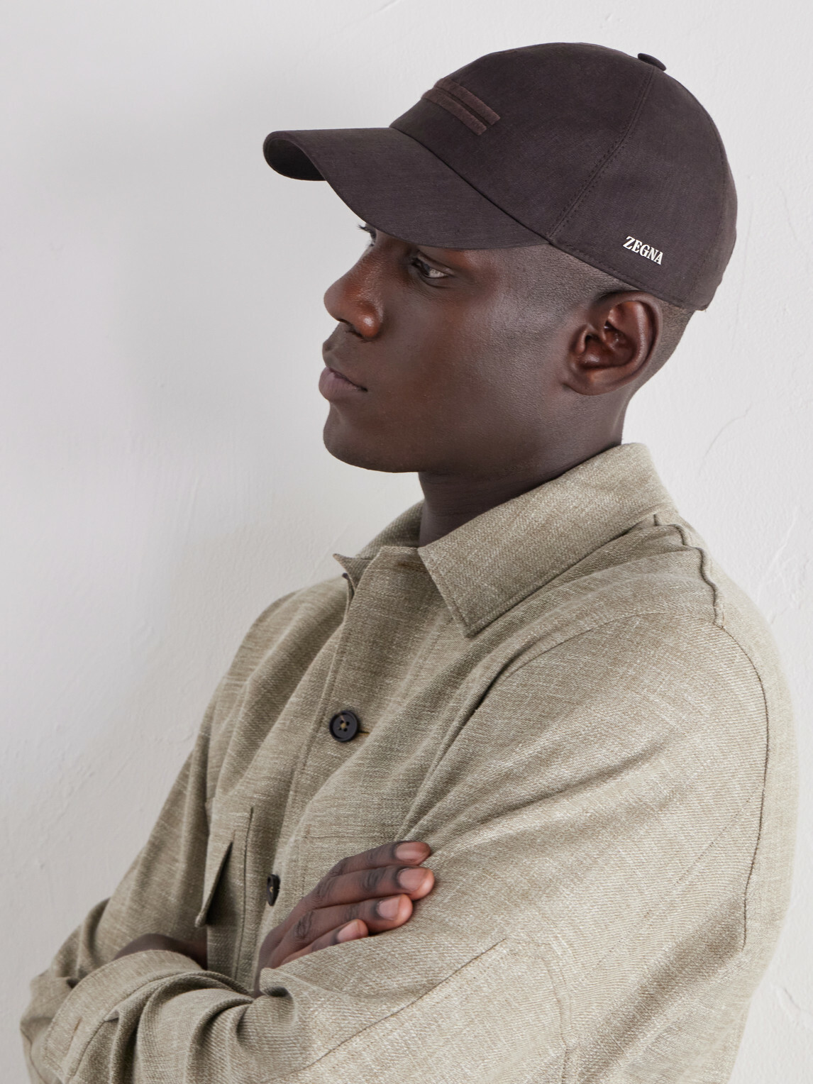 Zegna - Oasi Logo-embellished Linen Cap - Brown