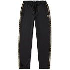Fred Perry Authentic Men's Seasonal Taped Track Pant in Black/1964 Gold
