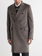 Paul Smith - Double-Breasted Wool and Cashmere-Blend Coat - Gray