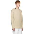 Joseph White Wool Round Neck Sweater