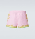 Versace Printed swim trunks