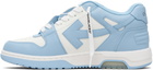 Off-White White & Blue Out Of Office Sneakers