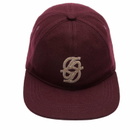 Drôle de Monsieur Men's Drole De Monsieur Monogram Cap in Wine 