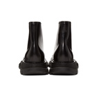 Alexander McQueen Black Tread Lace Boots