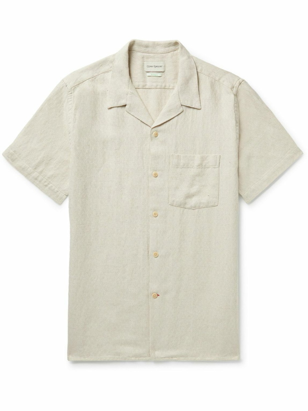 Photo: Oliver Spencer - Havana Camp-Collar Linen and Cotton-Blend Shirt - Unknown