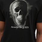 Alexander McQueen Men's Skull Print Logo T-Shirt in Black/Silver