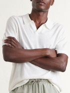 Onia - Cotton-Blend Terry Polo Shirt - Neutrals