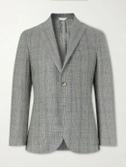 Boglioli - Prince of Wales Checked Silk Blazer - Gray