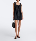 Dôen Nessie broderie anglaise cotton minidress