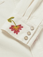 RRL - Embroidered Denim Western Shirt - Neutrals